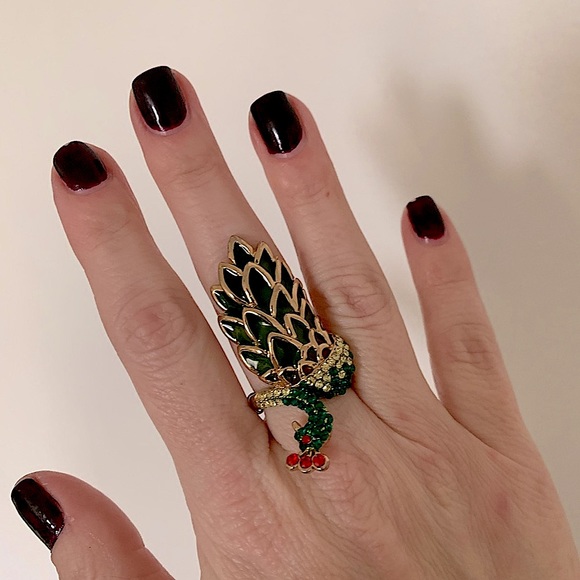 GORGEOUS PEACOCK RING! - Picture 5 of 7